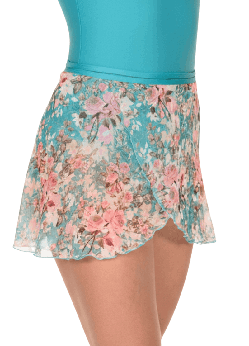 Saia Camberra Adulto Outlet da Dança - Verde Estampado